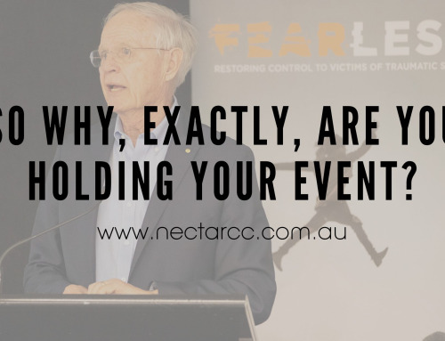 So why, exactly, are you holding your event?