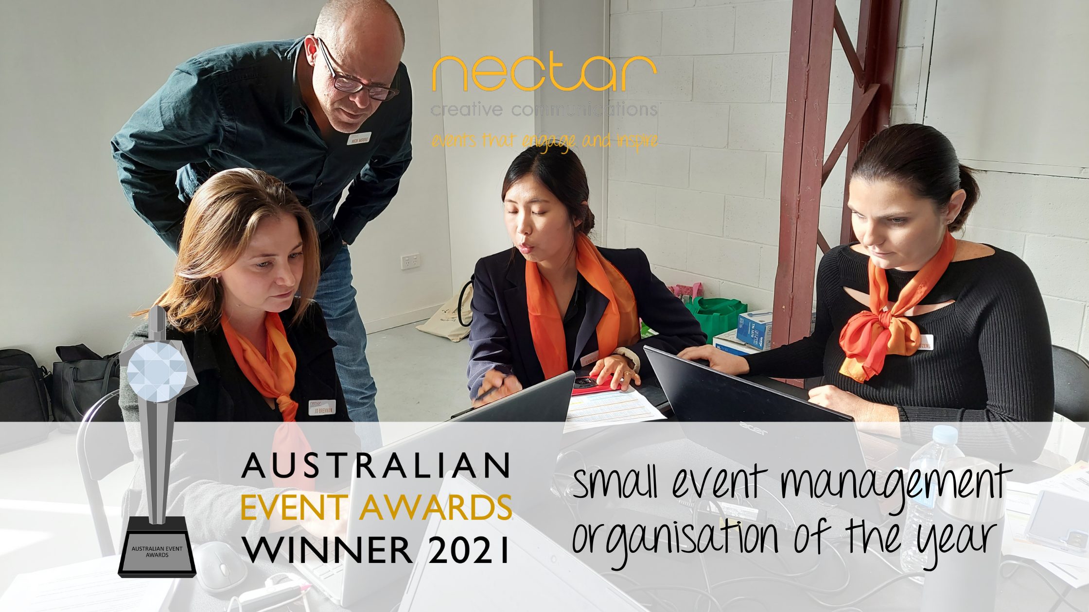 Nectar Creative Communications wins Small Event Management Organisation of the Year 2021 - Nectar Creative Communications