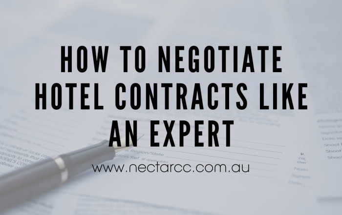 negotiate hotel contracts
